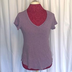 Light weight purple V neck shirt Size Medium